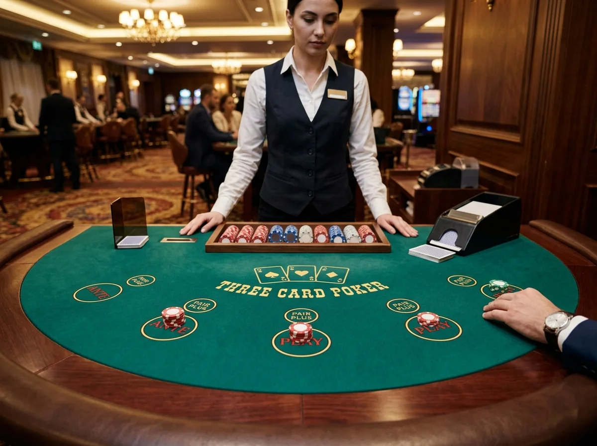 Three Card Poker en Betano casino mesa