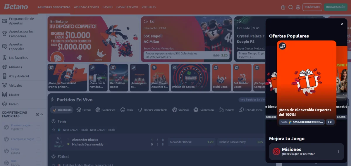 betano casino bonos